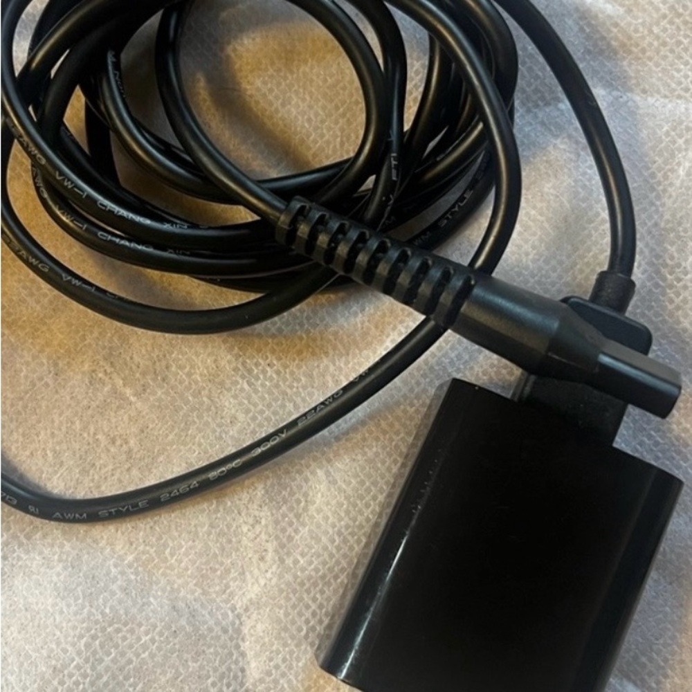 Sleek Black Charging Cable